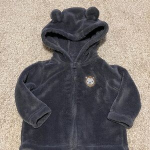 Carter's Gray Fleece Baby Jacket with Lion Patch
